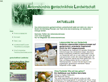 Tablet Screenshot of gentechnik-freie-landwirtschaft.de